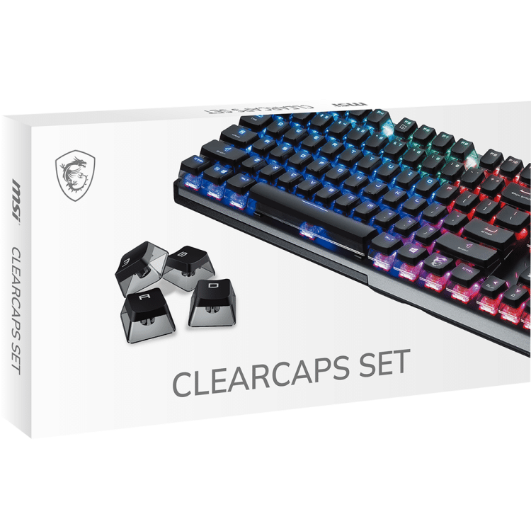 MSI Clearcaps set for enhanced RGB lighting