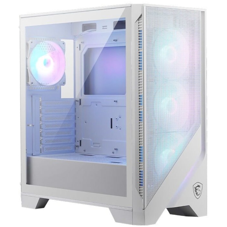 MSI MAG Forge 320R Airflow ATX Case 4xARGB Fans (White) | Crox Computers
