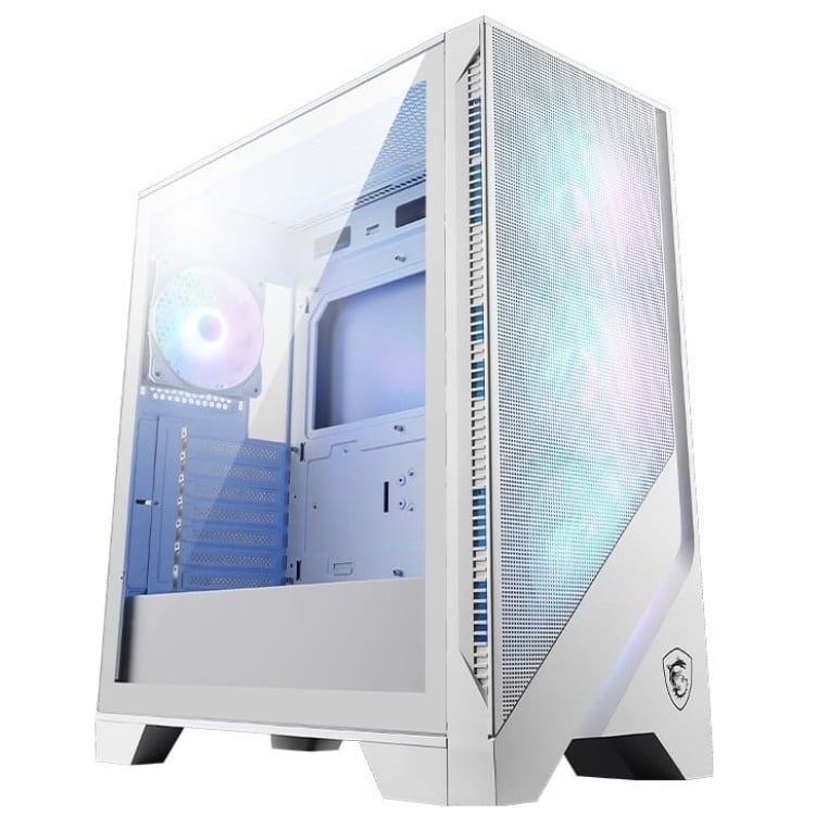 MSI MAG Forge 320R Airflow ATX Case 4xARGB Fans (White)
