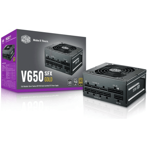 Cooler Master V 650W SFX 80Plus Gold Rated Power Supply, Fully Modular