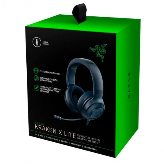 Razer Kraken X Lite Ultralight Gaming Headset 7.1 Surround Sound