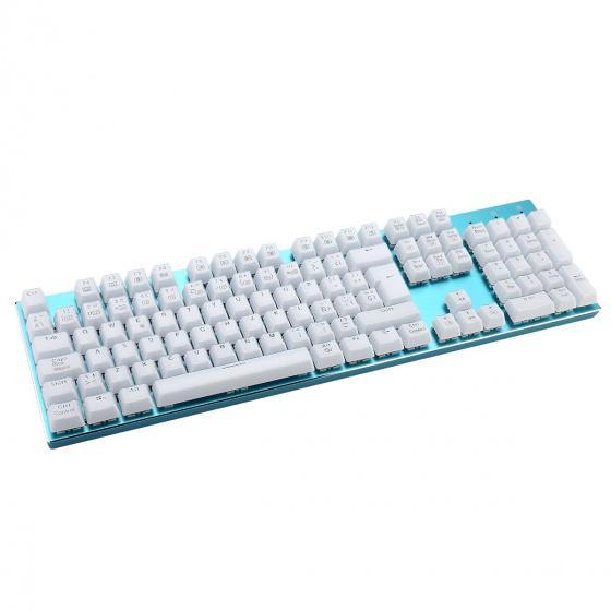 X-Falcon Z88 Full-Size RGB Mechanical Keyboard (Blue Switch) - White