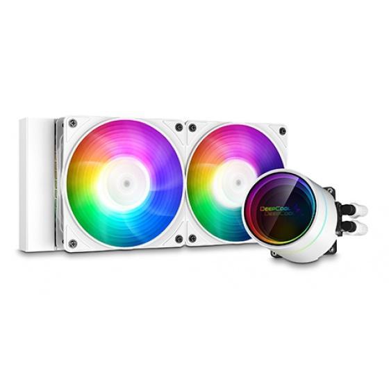 DeepCool Castle 240EX ARGB Liquid CPU Cooler (White)