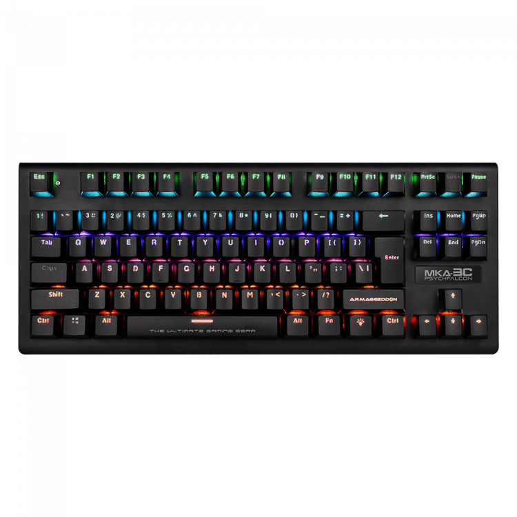 Armaggeddon MKA-2C Multi-colour Mechanical Gaming Keyboard (Black, 80%, Blue Switch)