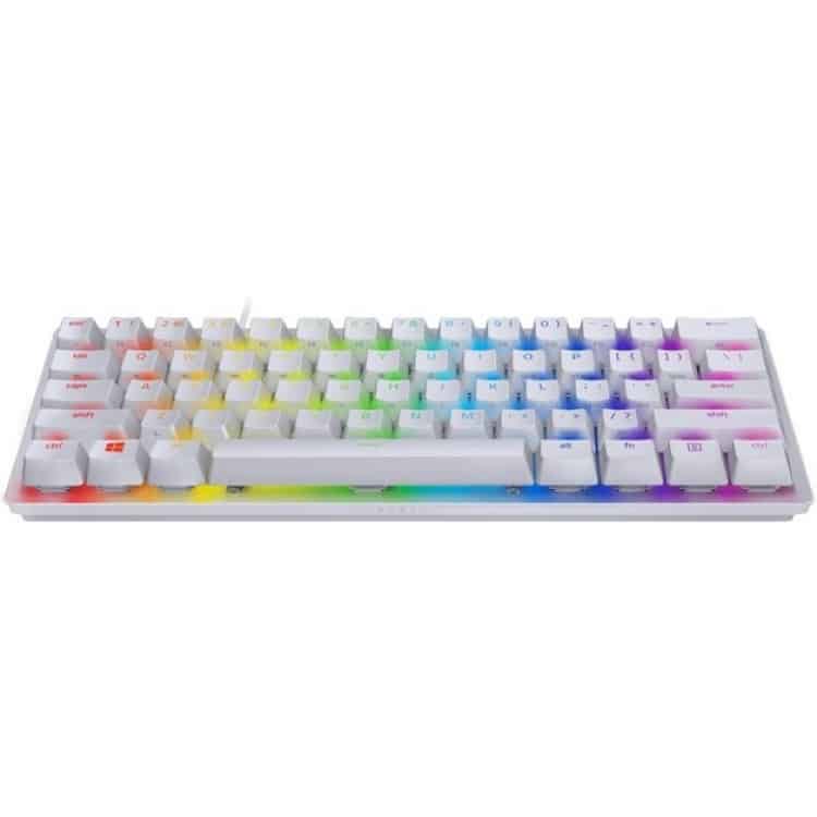 Razer Huntsman Mini Mercury Edition RGB Mechanical Gaming Keyboard (White, 60%)