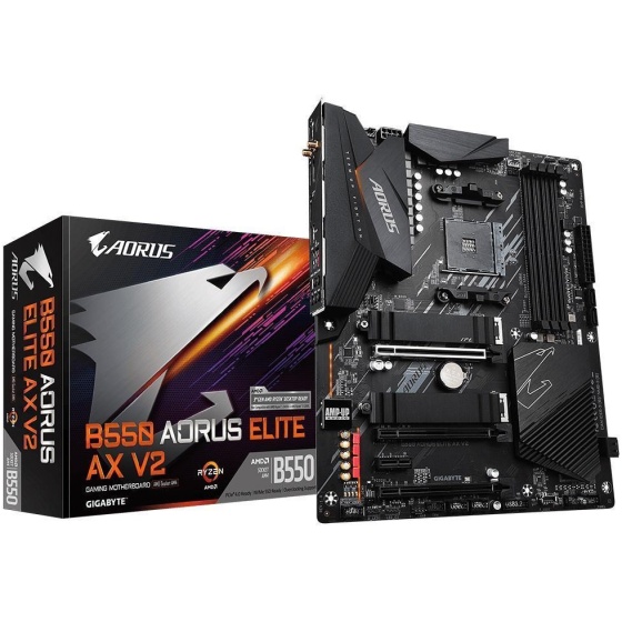 Gigabyte B550 Aorus Elite ATX Motherboard with AX Wireless (4 DIMM)