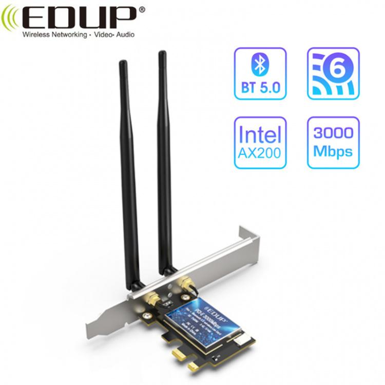 Internal WiFi6 (802.11ax) up to 2974Mbps Wireless Adapter