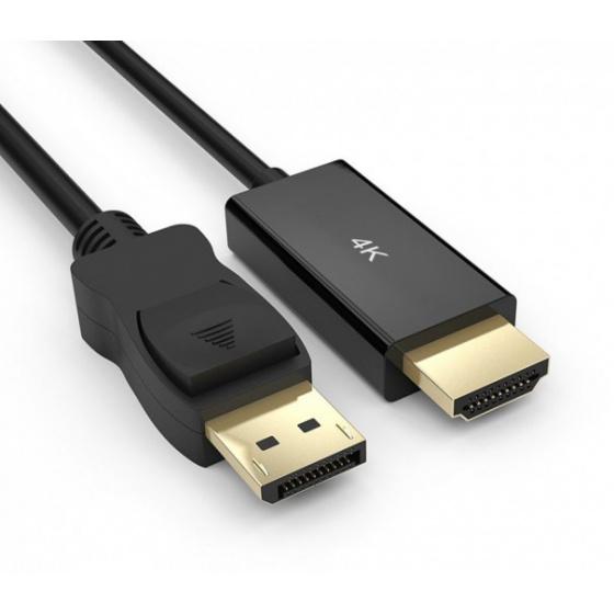 HDMI (Male) to DisplayPort (Male) Cable (1.8m)