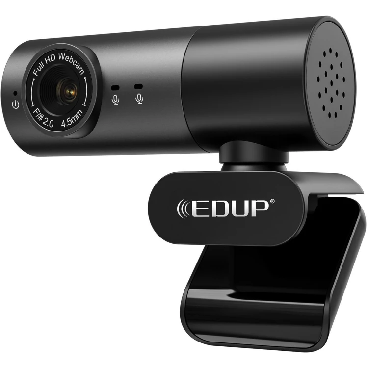 Edup 1080p Webcam with microphone for PC (USB)