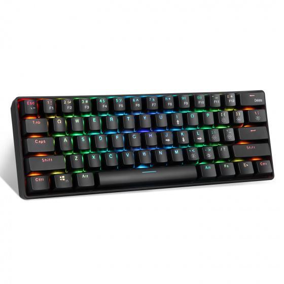 Crox YK600 Wireless 60% RGB Mechanical Keyboard (Blue Switch)