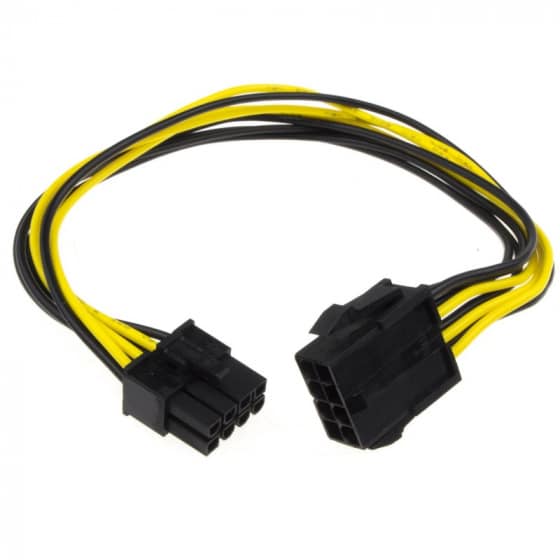 8-Pin EPS (CPU) Power Extension Cable - 15cm