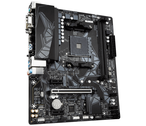 Gigabyte B550M Gaming mATX Motherboard (2 DIMM) - Bundle