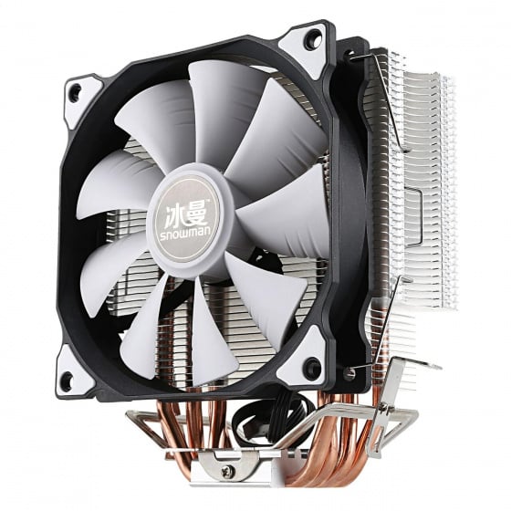 Snowman Dual Fan CPU Cooler (White Fan)