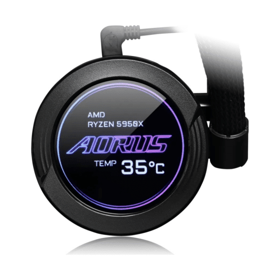 Gigabyte Aorus Waterforce X 240 ARGB AIO with LCD display (Black)