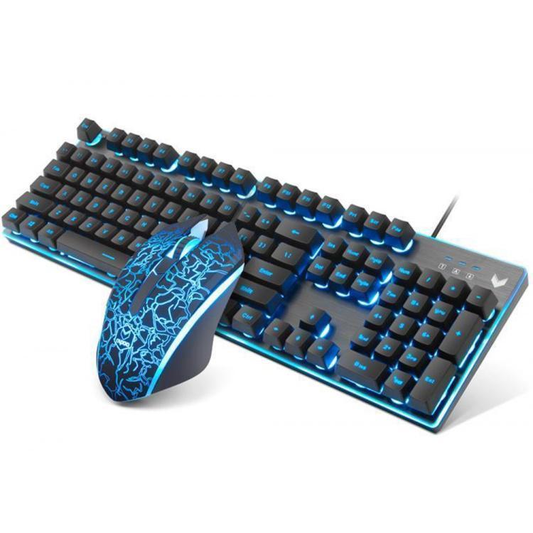 Rapoo V100S Backlist Gaming Keyboard with Optical Gaming Mouse