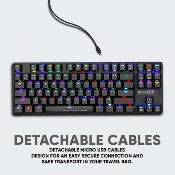 Armaggeddon SMK-9R RGB Mechanical Gaming Keyboard (Black, 80%, Blue Switch)