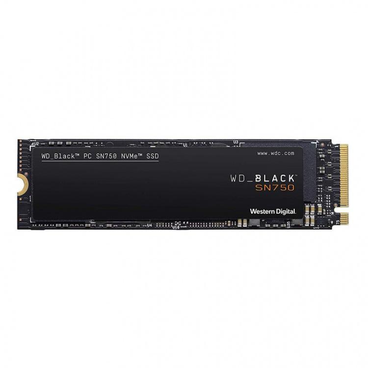 500GB M.2 NVMe SSD (WD Black SN750 PCIe Gen4 up to 3600Mbps)