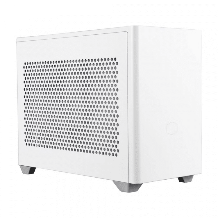 Cooler Master NR200 Mini ITX Case with Perforated Steel Side Panel (White)