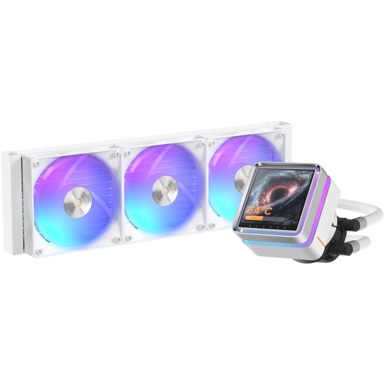 Ocypus Sigma L36 EX LCD Display 360mm AIO Liquid CPU Cooler (White)