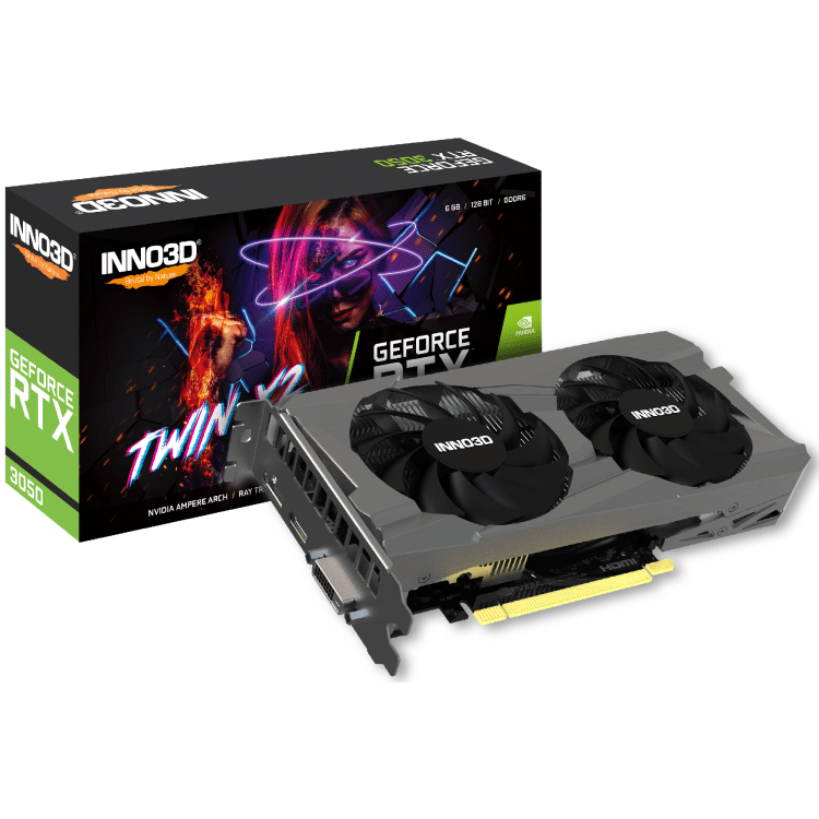 Inno3D GeForce RTX 3050 Twin X2 6GB Graphics Card