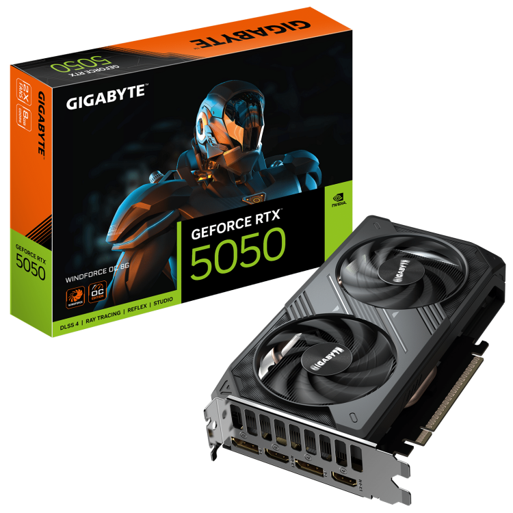 Gigabyte GeForce RTX 5050 8G Windforce OC Graphics Card