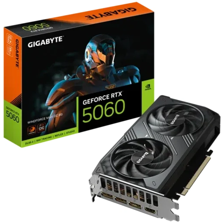 Gigabyte GeForce RTX 5060 8GB Windforce MAX OC Graphics Card