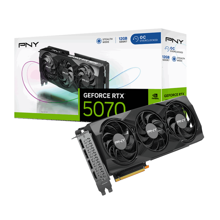 PNY GeForce RTX 5070 12G OC Graphics Card
