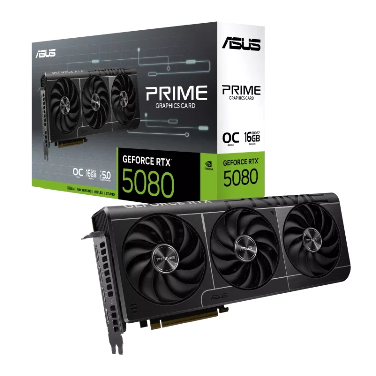 ASUS GeForce RTX 5080 16G GDDR7 PRIME OC Graphics Card