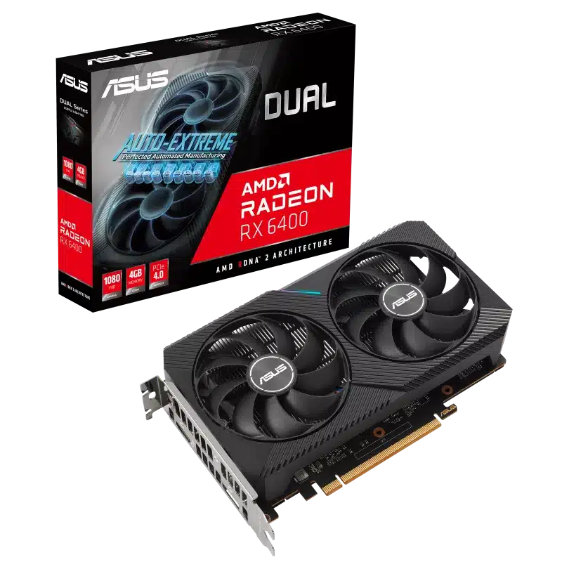Asus Dual Radeon™ Rx 6400 : ASUS Dual Radeon™ RX 6400 4GB GDDR6 – NMDKZN