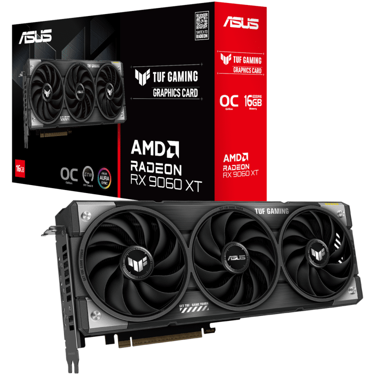 ASUS TUF Gaming Radeon RX 9060 XT 16G GDDR6 OC Graphics Card