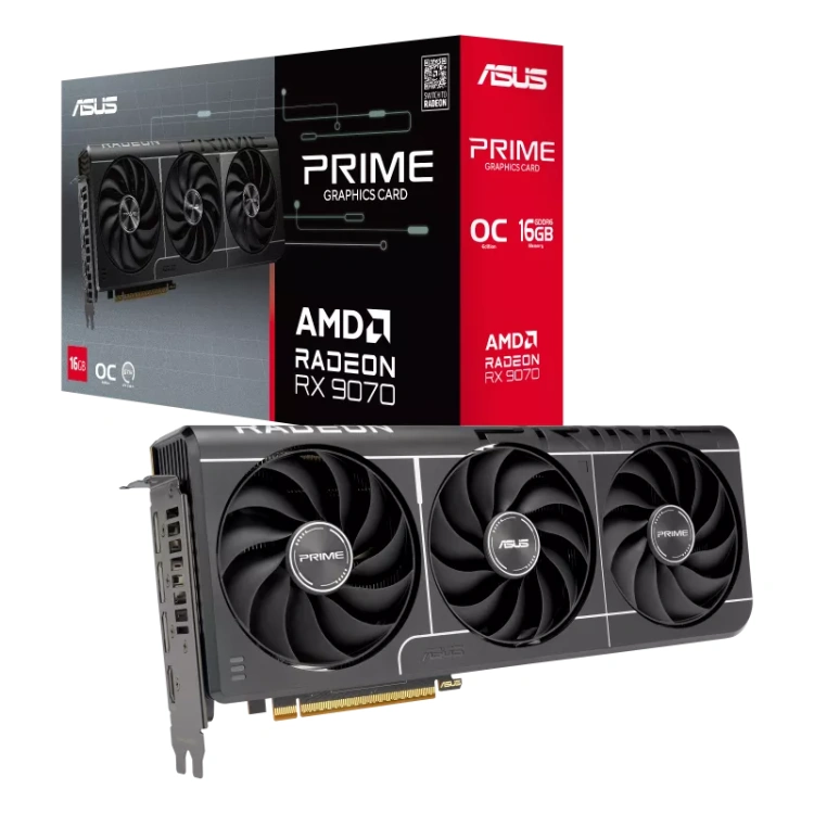 ASUS PRIME Radeon RX 9070 EVO OC 16G GDDR6 Graphics Card