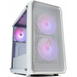 Crox S05M mATX Case with 3x120mm ARGB Fans (White)