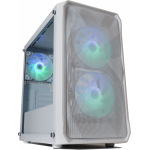 Crox S05MP mATX Case with 3x120mm ARGB Fans (White)