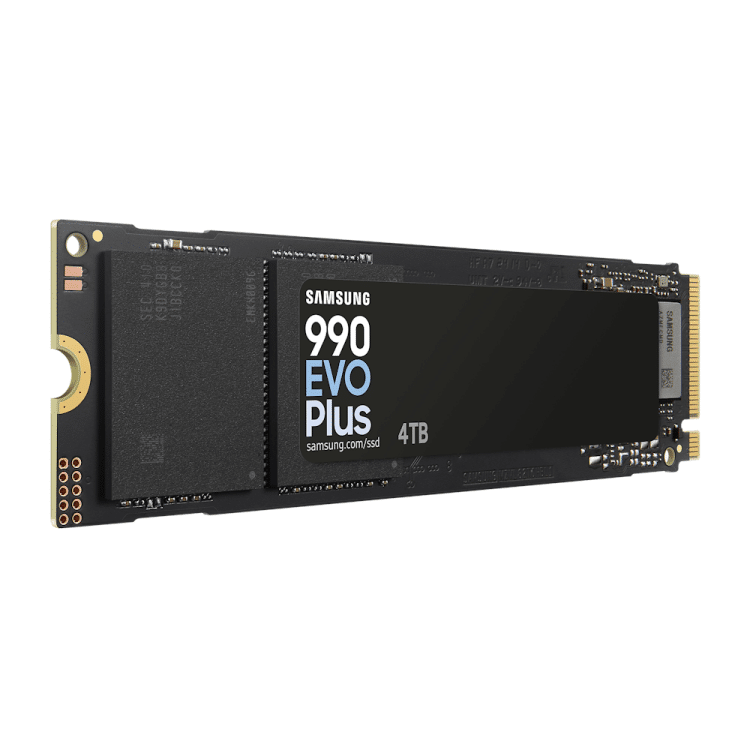 4TB M.2 NVMe SSD (Samsung 990 EVO Plus) Gen5/4 up to 7250/6300Mbps