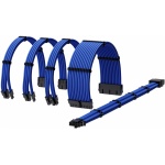 Sleeved Cable Kit 1xATX, 1xEPS(4+4), 2x8pin PCIe, 1x12VHPWR (Blue)