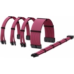 Sleeved Cable Kit 1xATX, 1xEPS(4+4), 2x8pin PCIe, 1x12VHPWR (Pink)