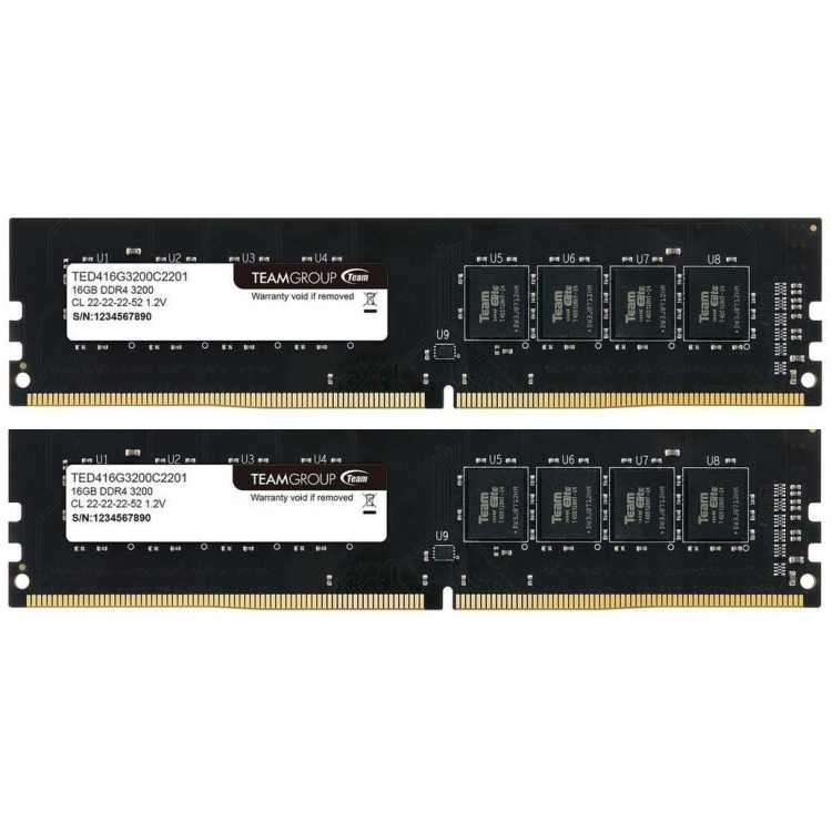 32GB (2x16GB) DDR4 3200MHz CL22 TeamGroup Memory