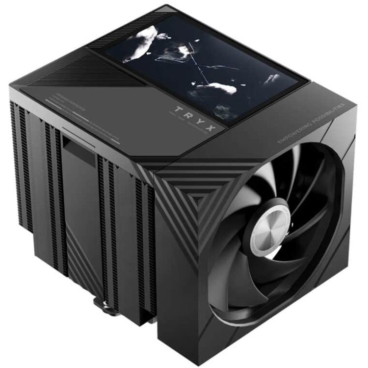 Tryx Turris T620 CPU Cooler with 5" IPS LCD Display- Black