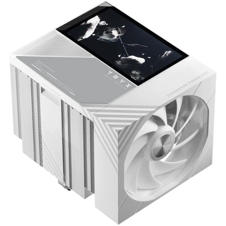 Tryx Turris T620 CPU Cooler with 5" IPS LCD Display- White