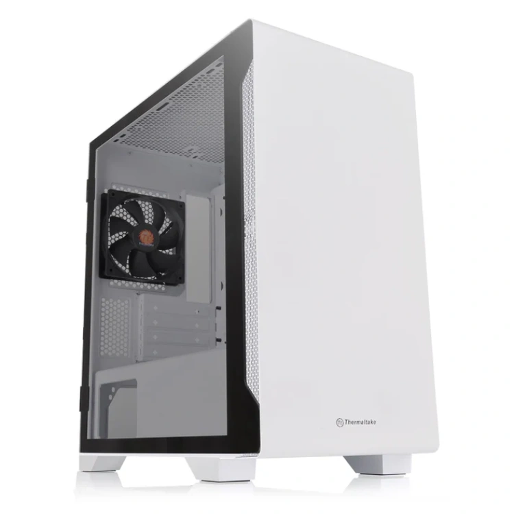 Thermaltake S100 Tempered Glass mATX Case (White)