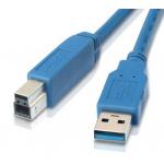 USB 3.0 Cable 1m A-B (Blue) for Printer/Scanner/Monitor/Docking Station