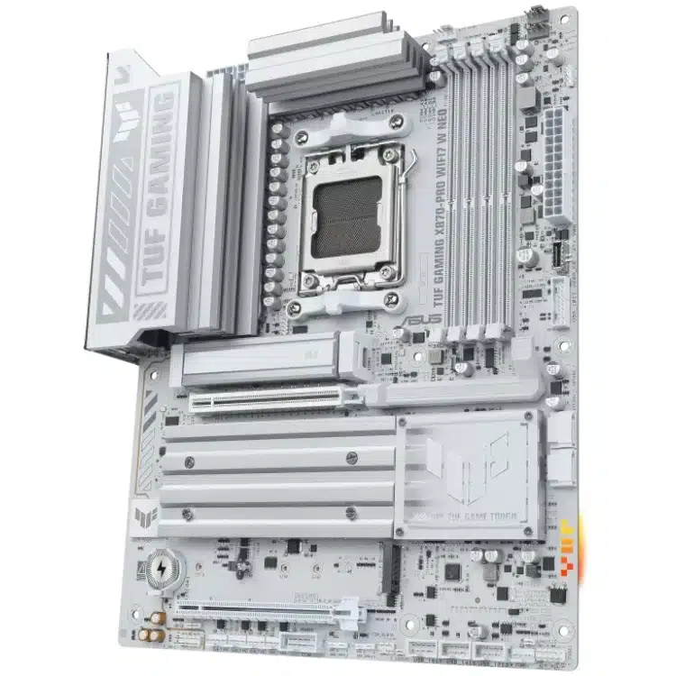 ASUS TUF Gaming X870 Pro WiFi7 NEO White DDR5 ATX Motherboard (4 DIMM)